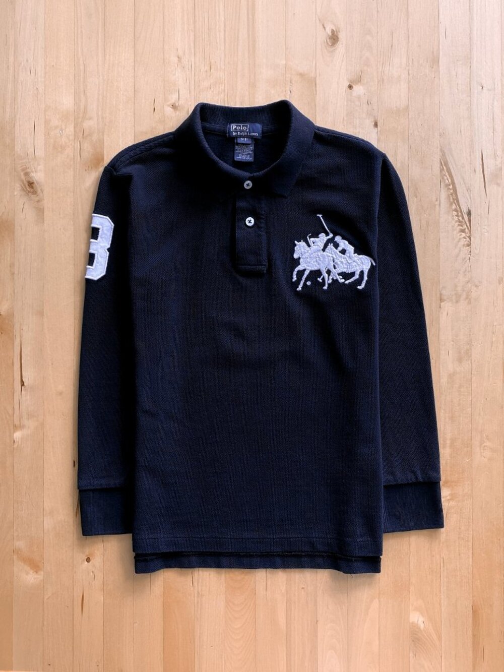 Polo Ralph Lauren Double Pony Long Sleeve Polo Shirt Boy's Small